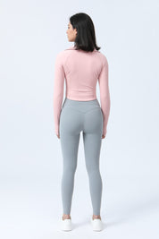 Full-Zip Crop Athletic Sweatshirt by bornfocus