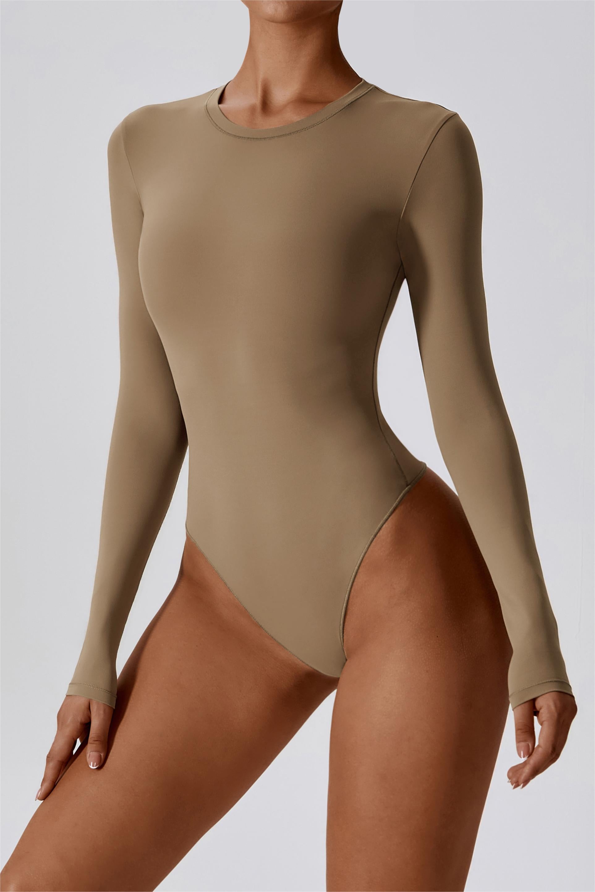 SculptFit Long-Sleeve Contour Bodysuit by bornfocus