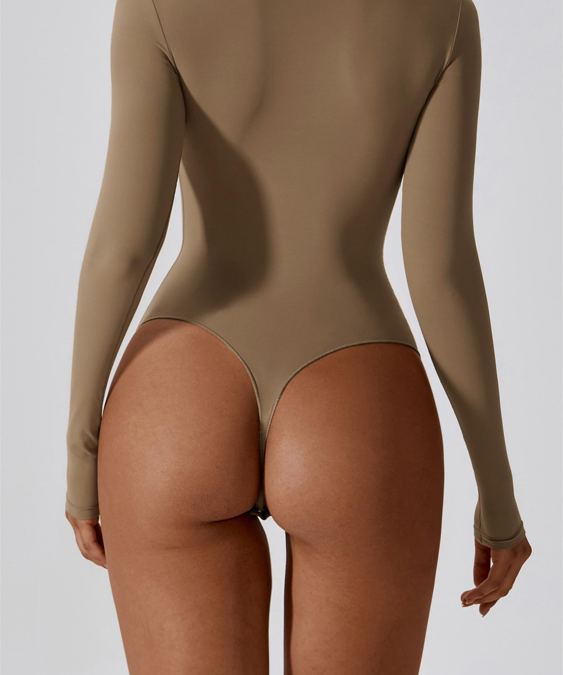 SculptFit Long-Sleeve Contour Bodysuit by bornfocus