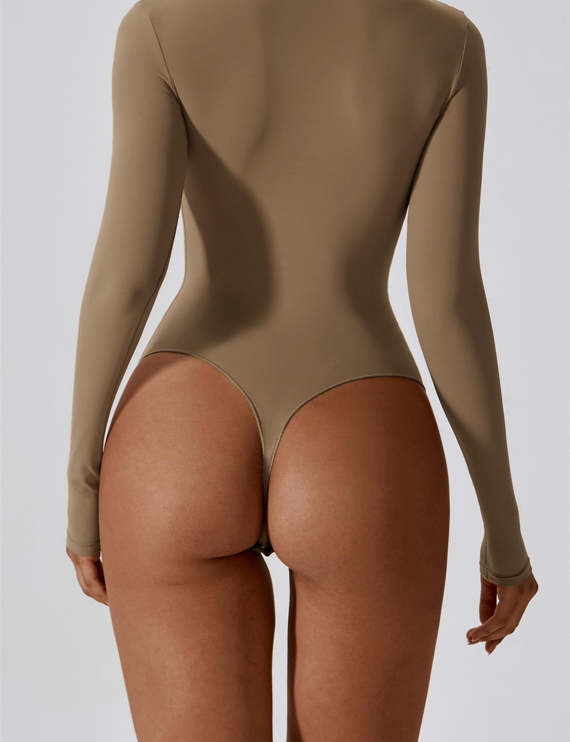 SculptFit Long-Sleeve Contour Bodysuit by bornfocus