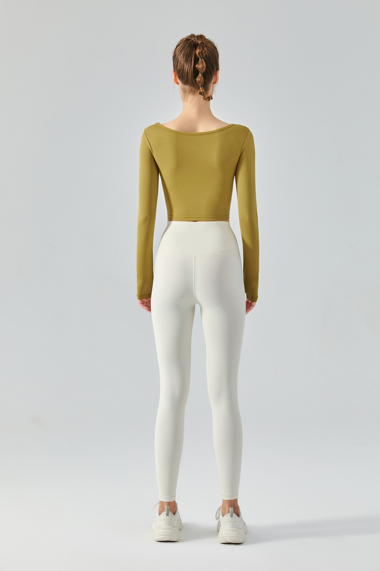 Long Sleeve Sports Seamed Corset Top by bornfocus