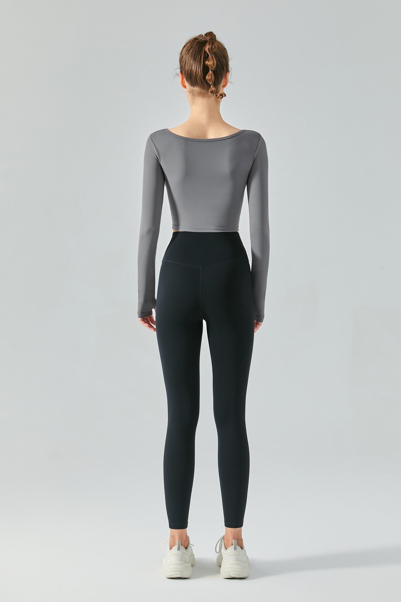 Long Sleeve Sports Seamed Corset Top by bornfocus