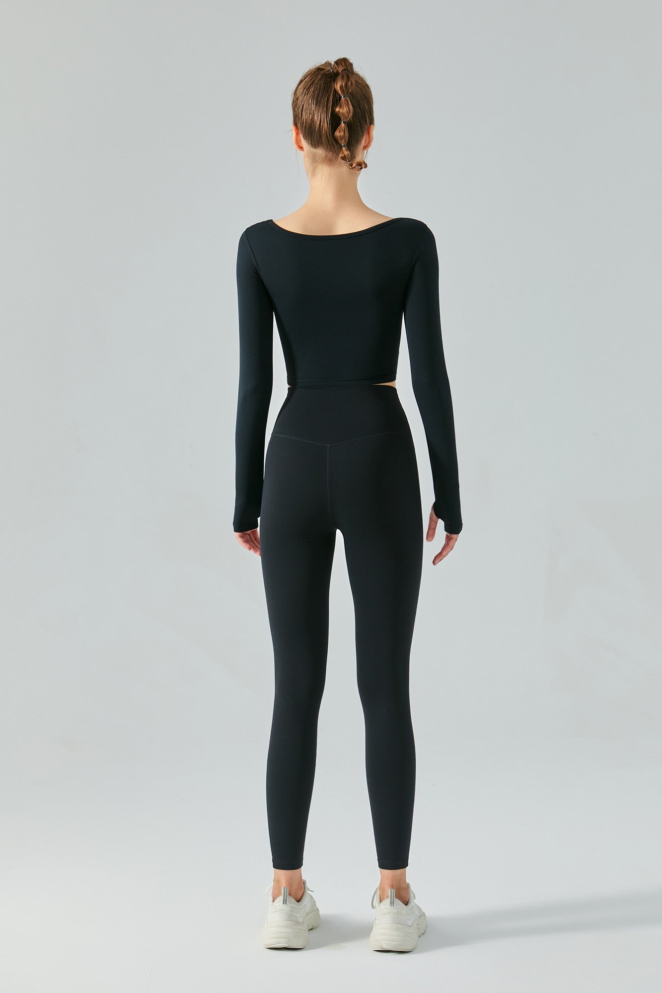 Long Sleeve Sports Seamed Corset Top by bornfocus