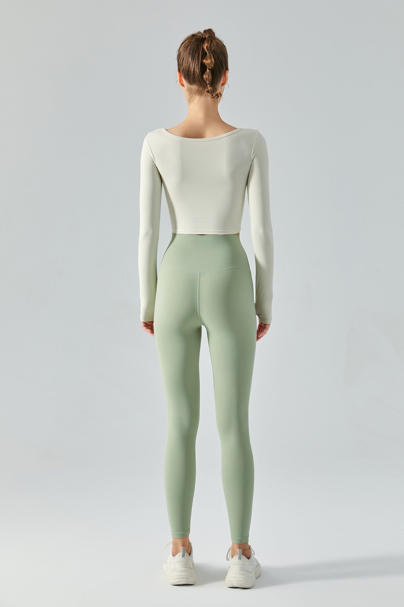 Long Sleeve Sports Seamed Corset Top by bornfocus