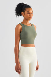 Longline Racerback Sports Bra by bornfocus