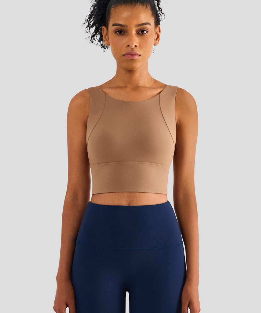 Longline Racerback Sports Bra by bornfocus