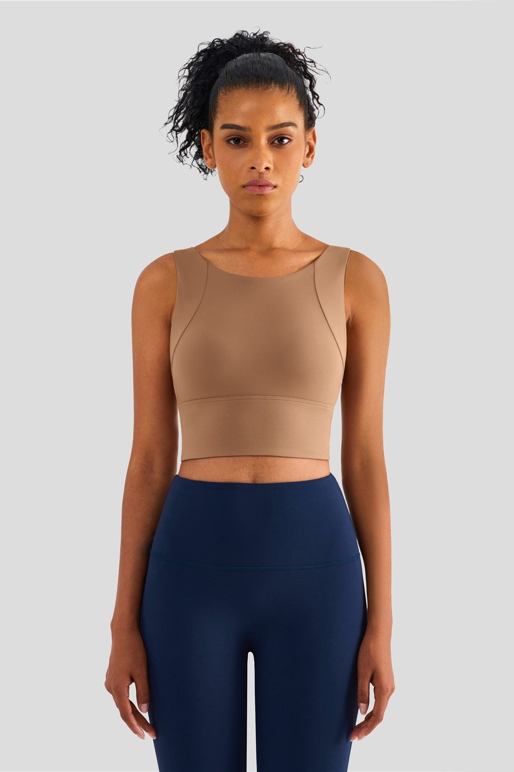 Longline Racerback Sports Bra by bornfocus