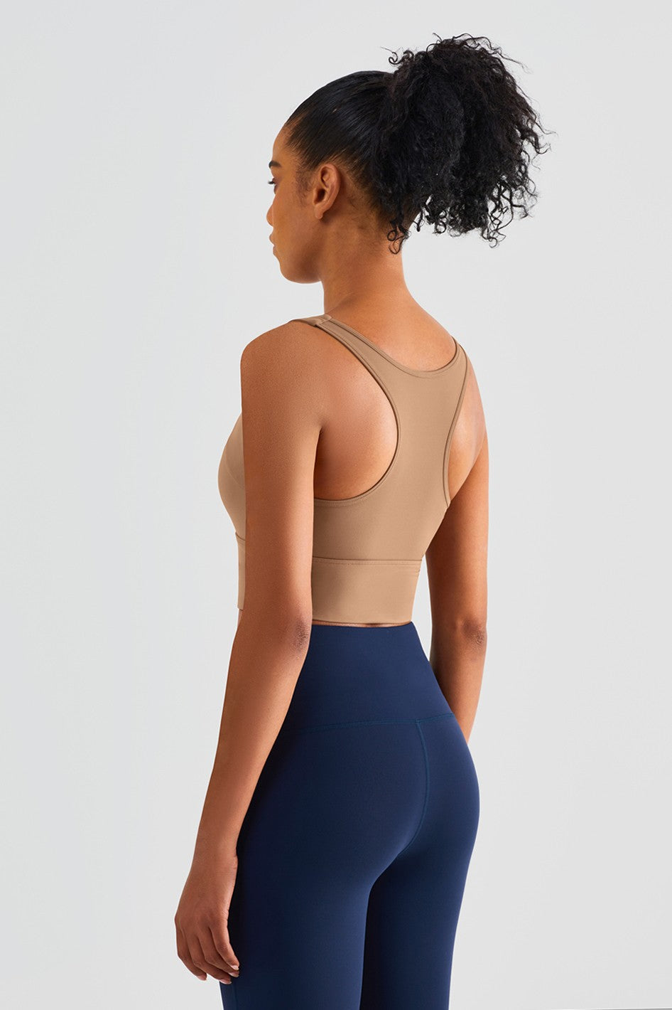 Longline Racerback Sports Bra by bornfocus