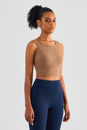 Longline Racerback Sports Bra by bornfocus