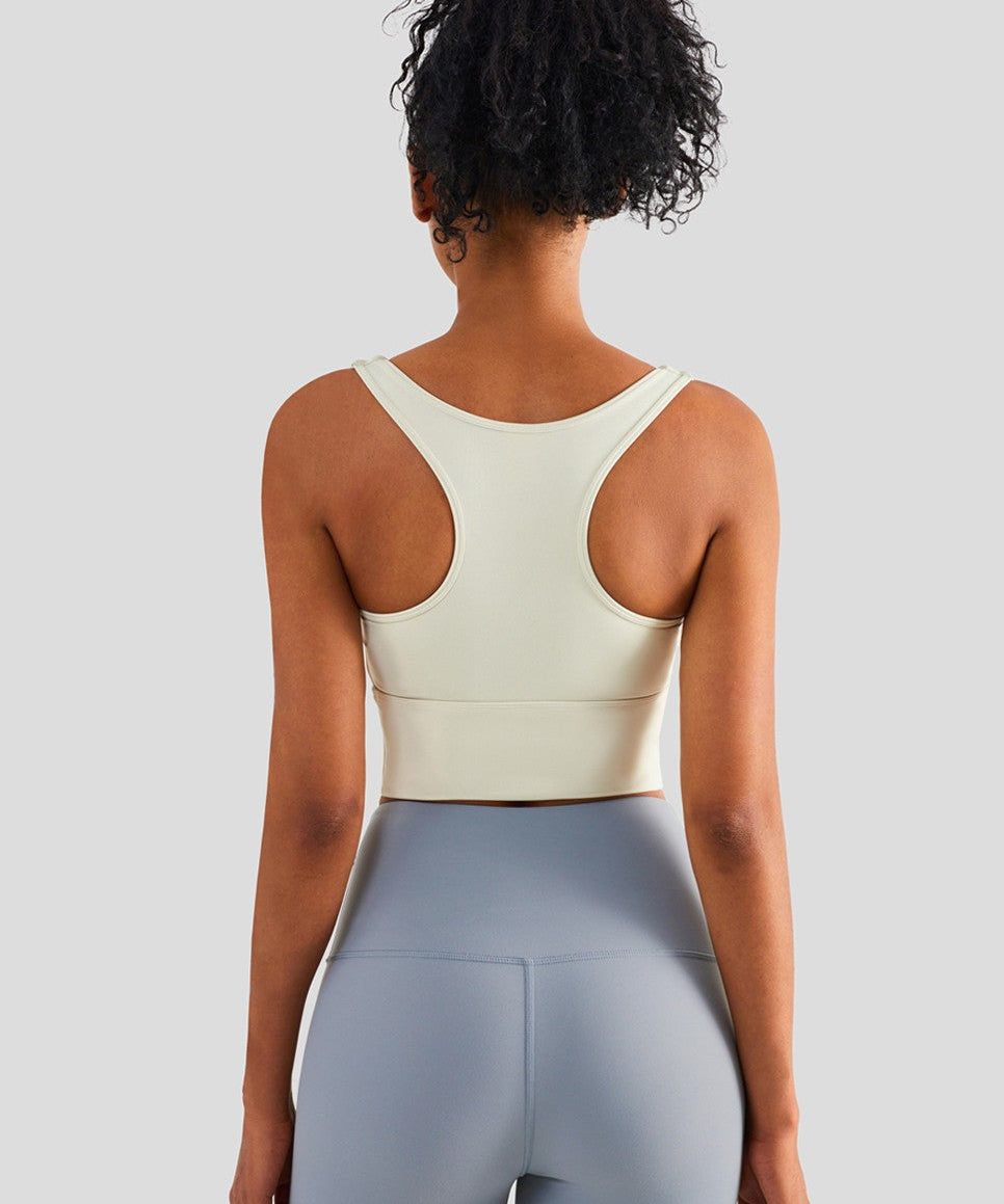 Longline Racerback Sports Bra by bornfocus