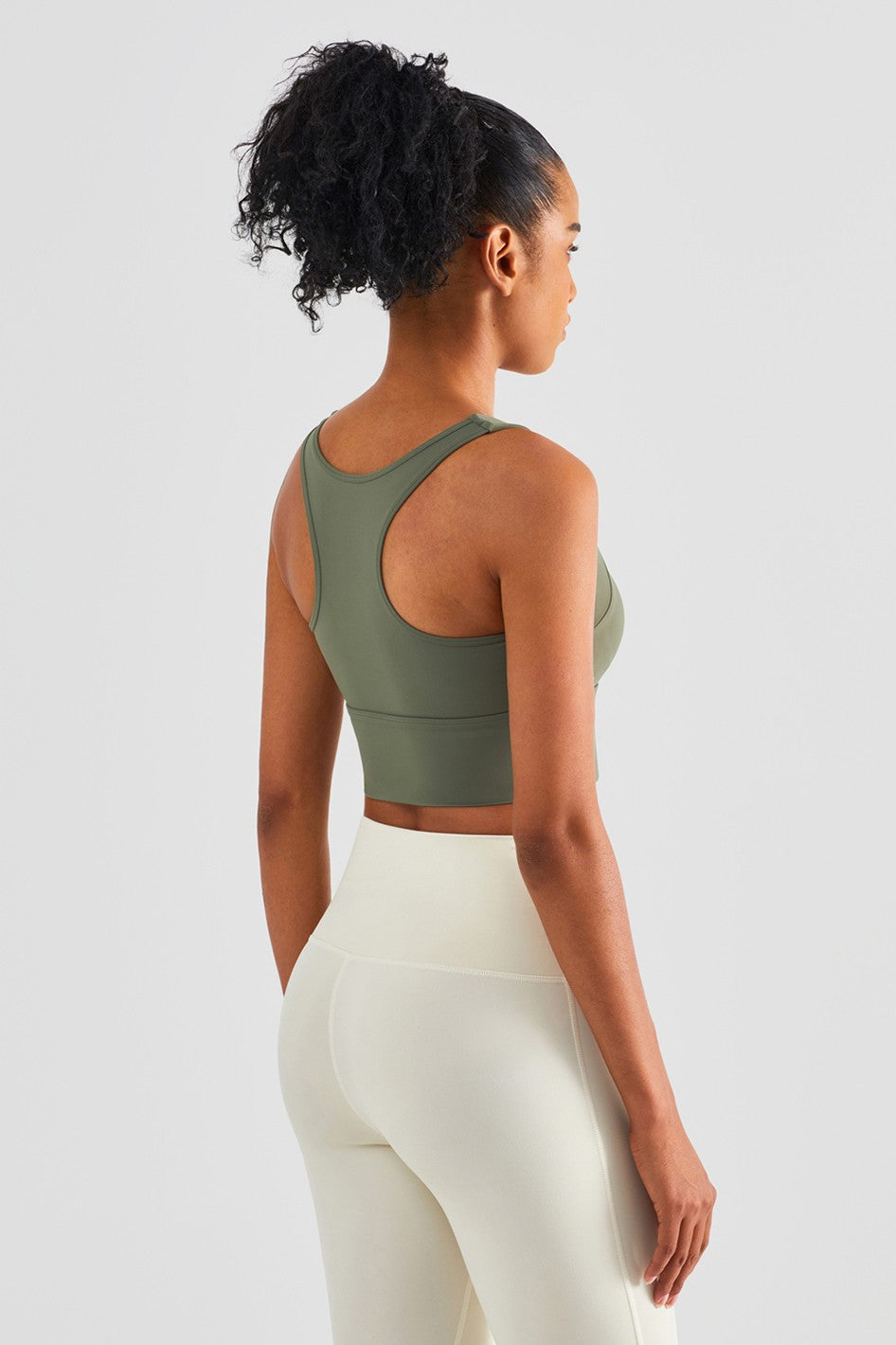 Longline Racerback Sports Bra by bornfocus