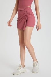 Ribbed Side Twist Ties Skorts by bornfocus