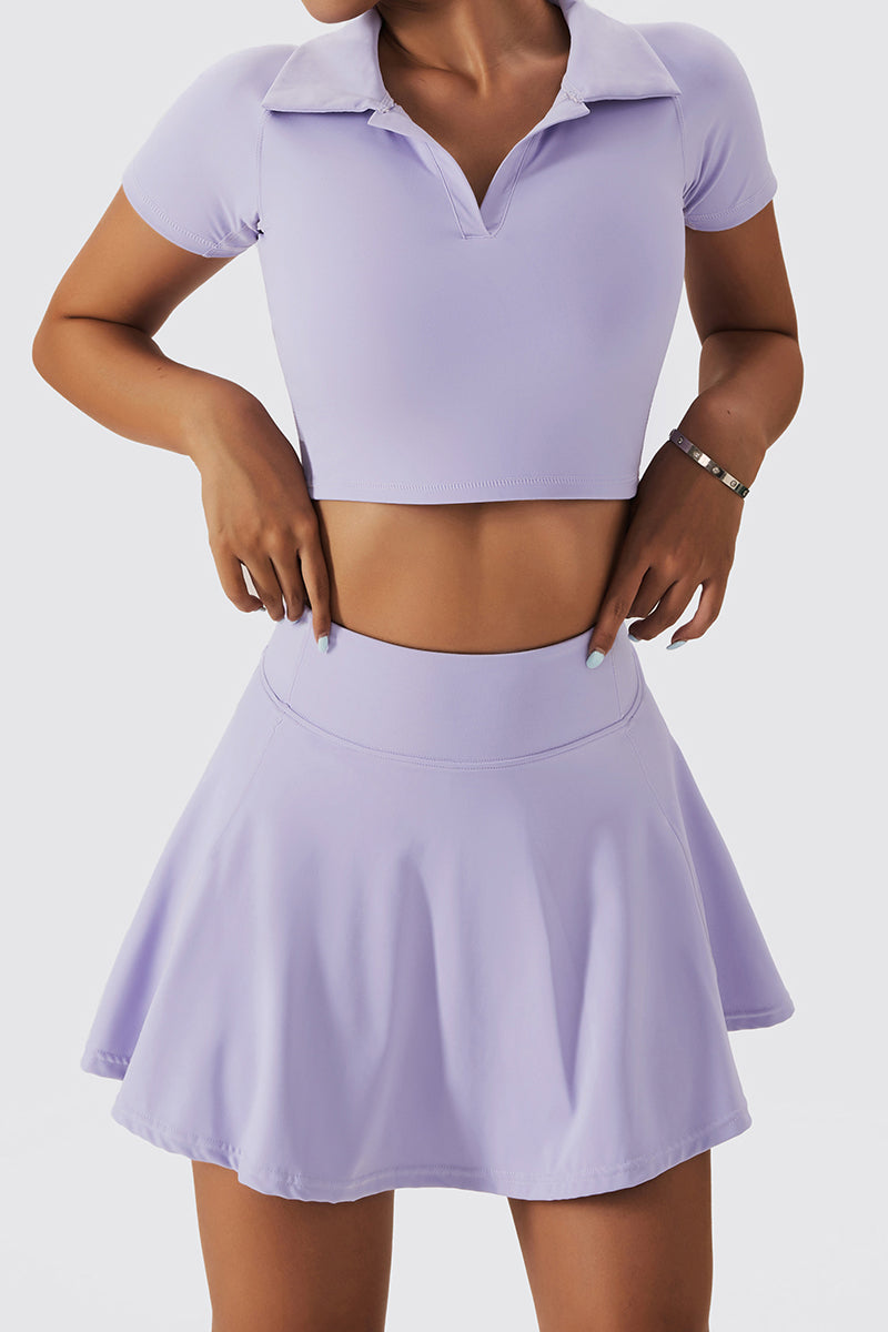 High Waisted Pleated Tennis Skirt by bornfocus