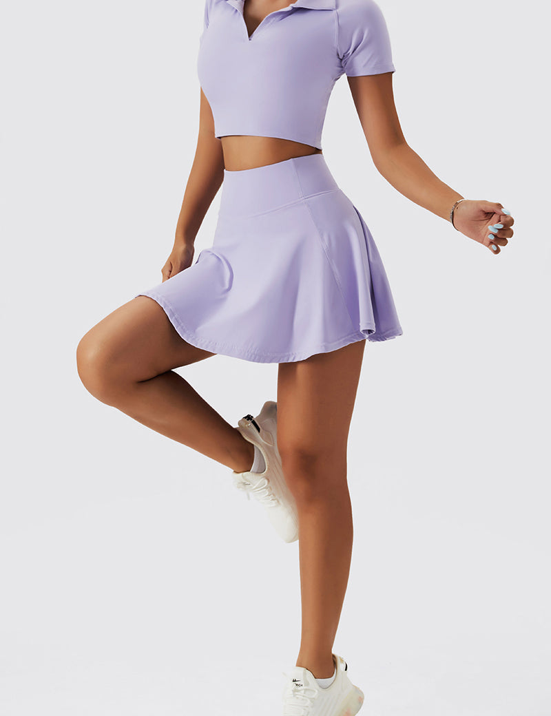 High Waisted Pleated Tennis Skirt by bornfocus