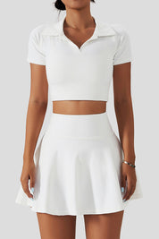 High Waisted Pleated Tennis Skirt by bornfocus