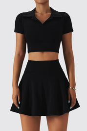 High Waisted Pleated Tennis Skirt by bornfocus