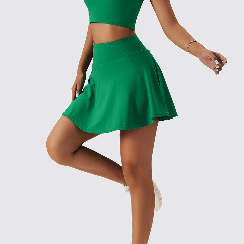 High Waisted Pleated Tennis Skirt by bornfocus