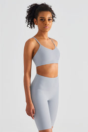 Ribbed Sports Bra & Shorts Activewear Set by bornfocus