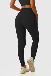 Ribbed Seamless Workout Leggings by bornfocus