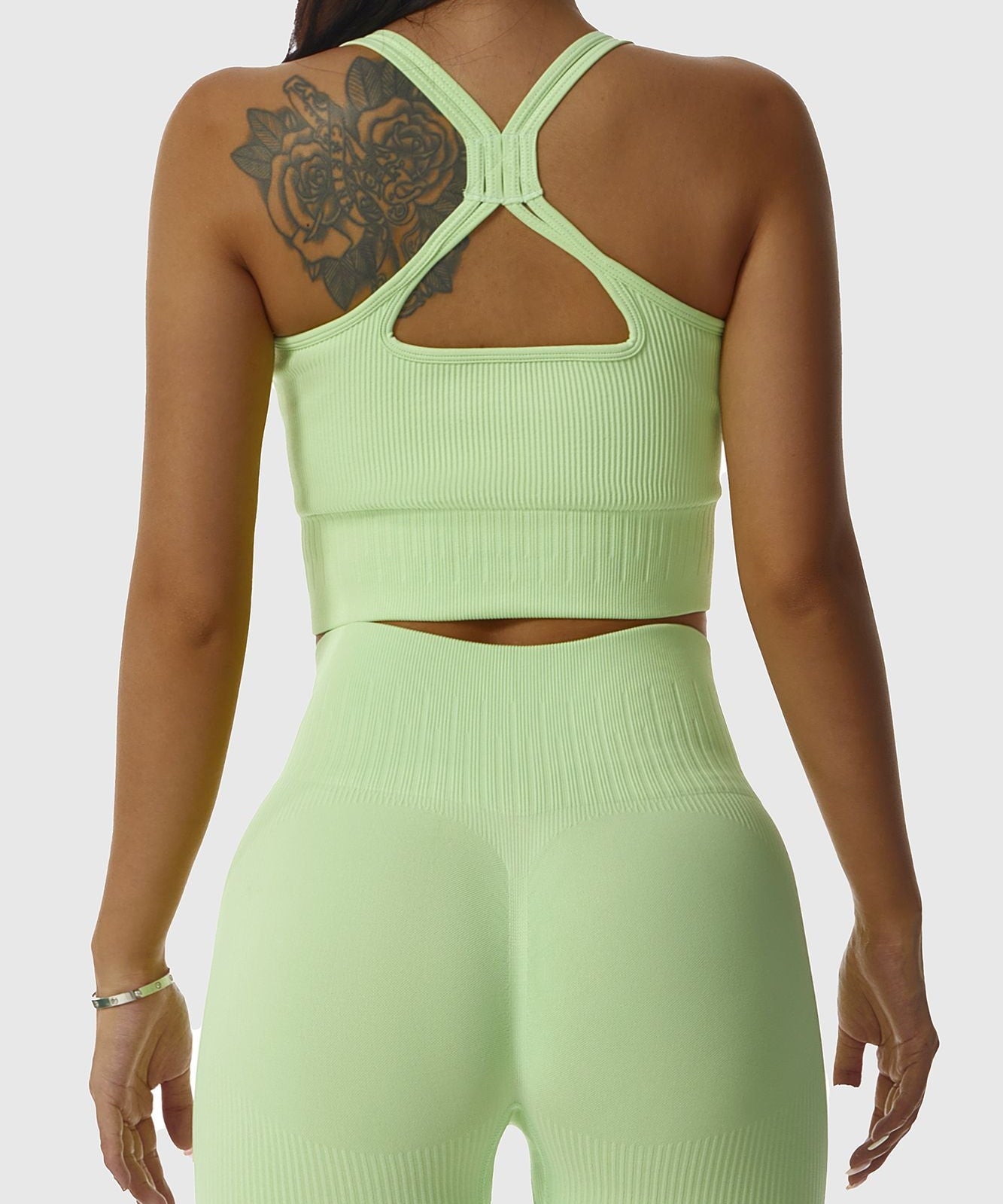 Ribbed Longline Racer Crop Top by bornfocus