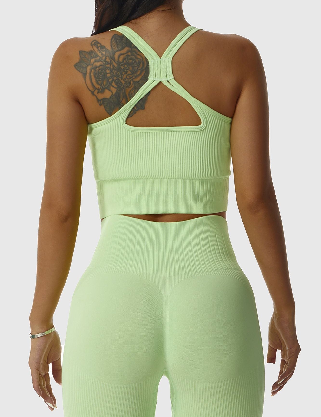 Ribbed Longline Racer Crop Top by bornfocus