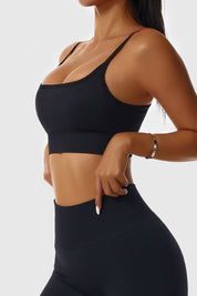 Seamless Scoop Neck Sports Bra by bornfocus