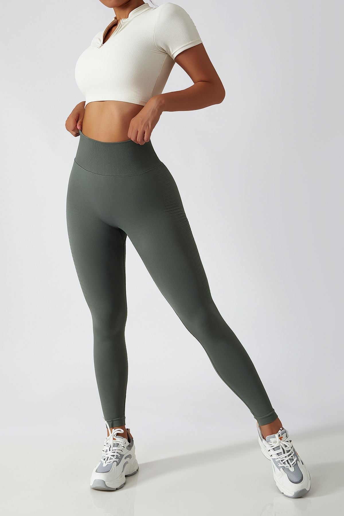 High-Rise Butt Lifting Seamless Leggings by bornfocus