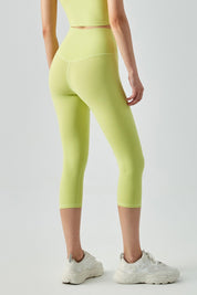 No Front Seam Capri Leggings by bornfocus