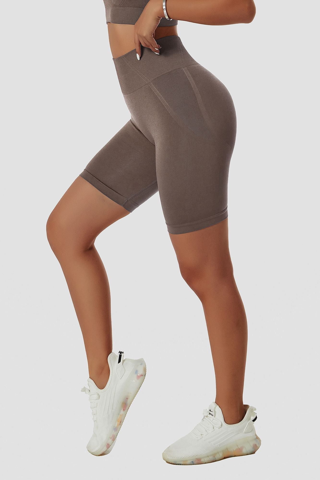 Seamless High Waist Scrunch Biker Shorts by bornfocus