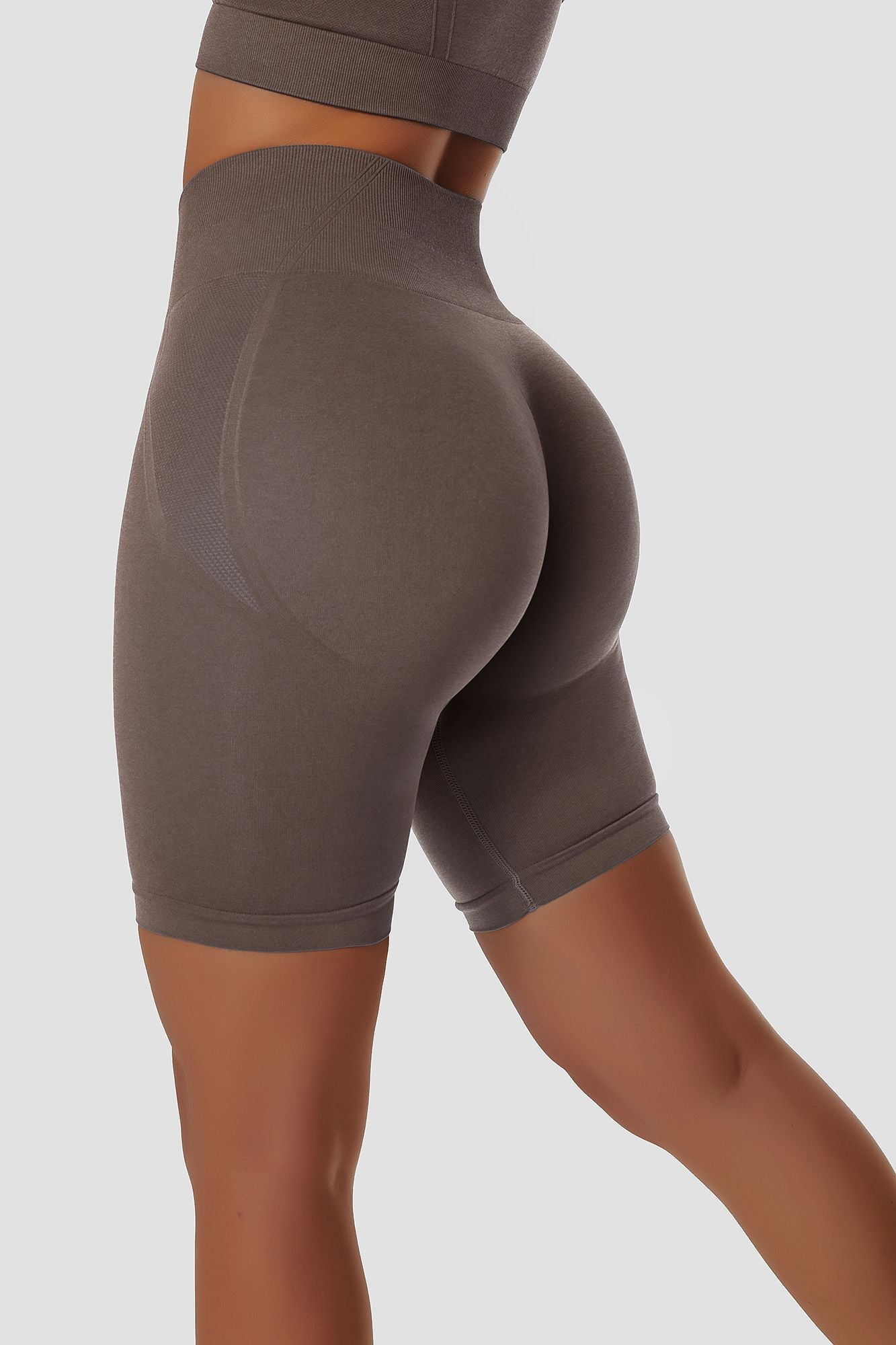 Seamless High Waist Scrunch Biker Shorts by bornfocus