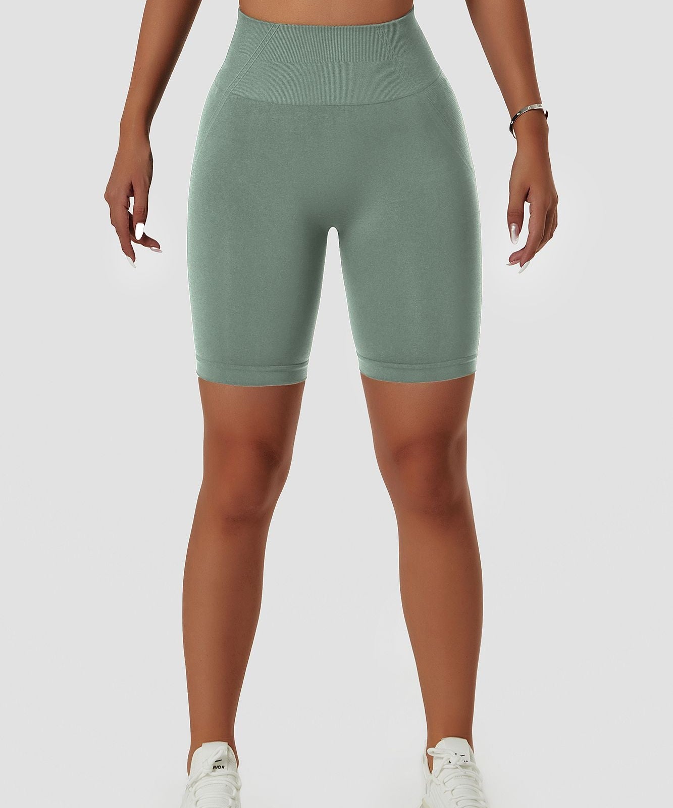 Seamless High Waist Scrunch Biker Shorts by bornfocus