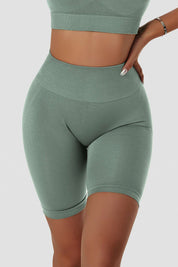 Seamless High Waist Scrunch Biker Shorts by bornfocus