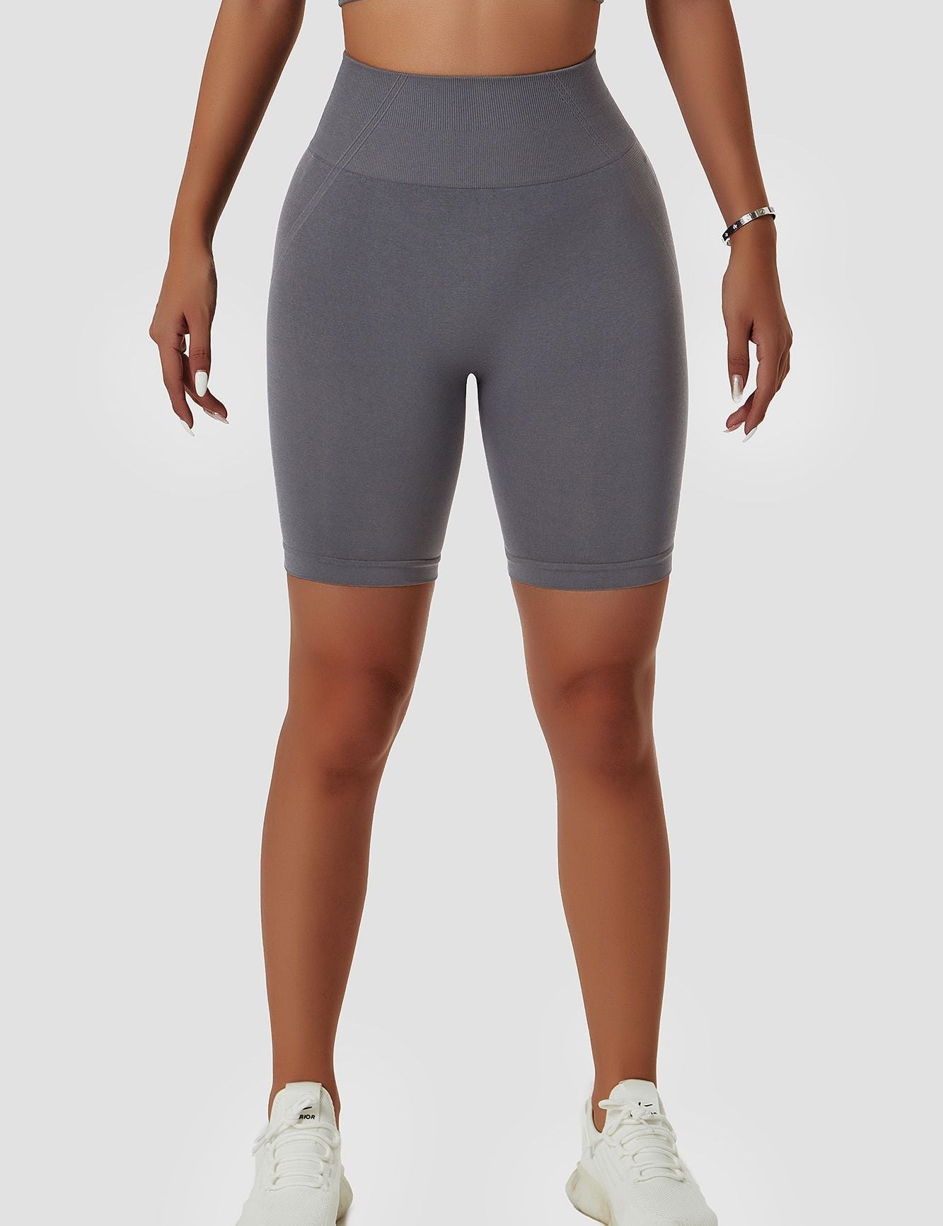 Seamless High Waist Scrunch Biker Shorts by bornfocus