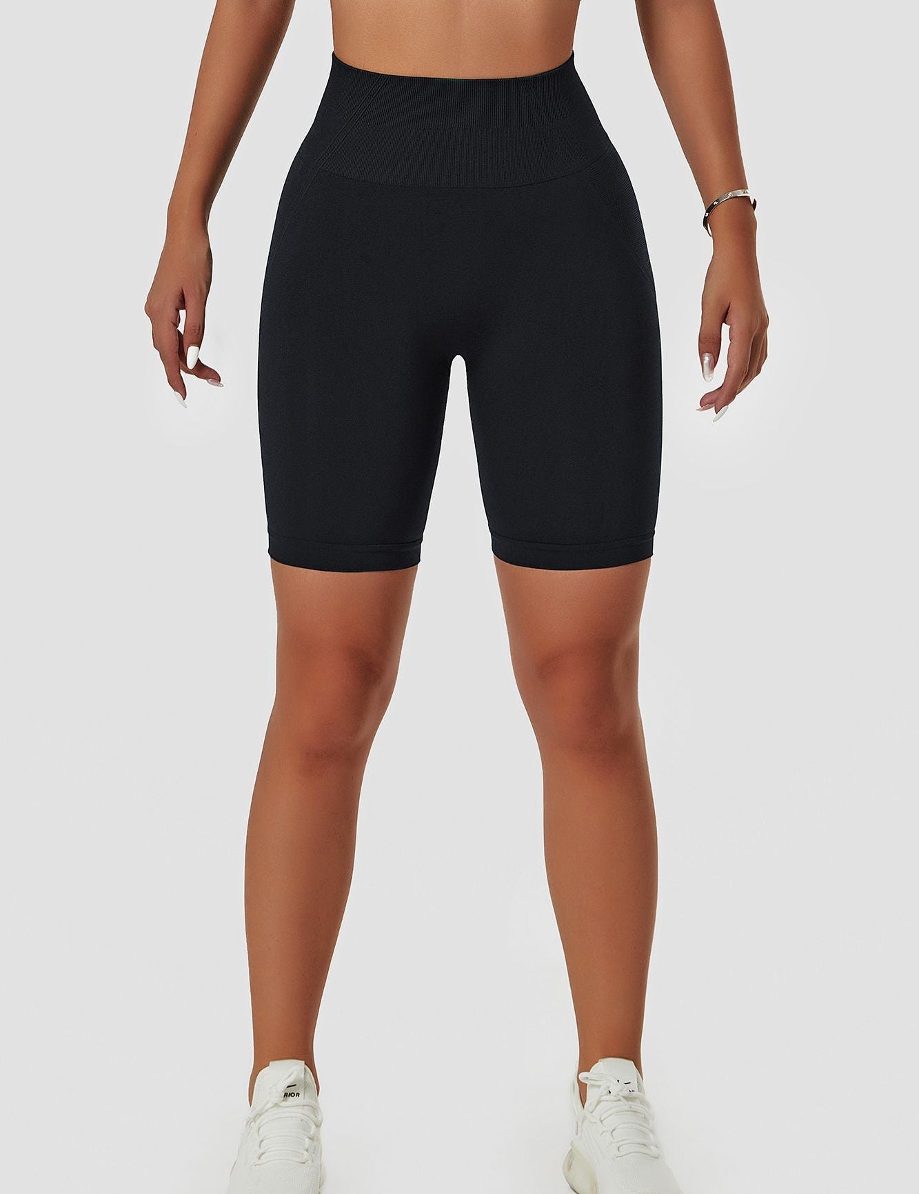 Seamless High Waist Scrunch Biker Shorts by bornfocus