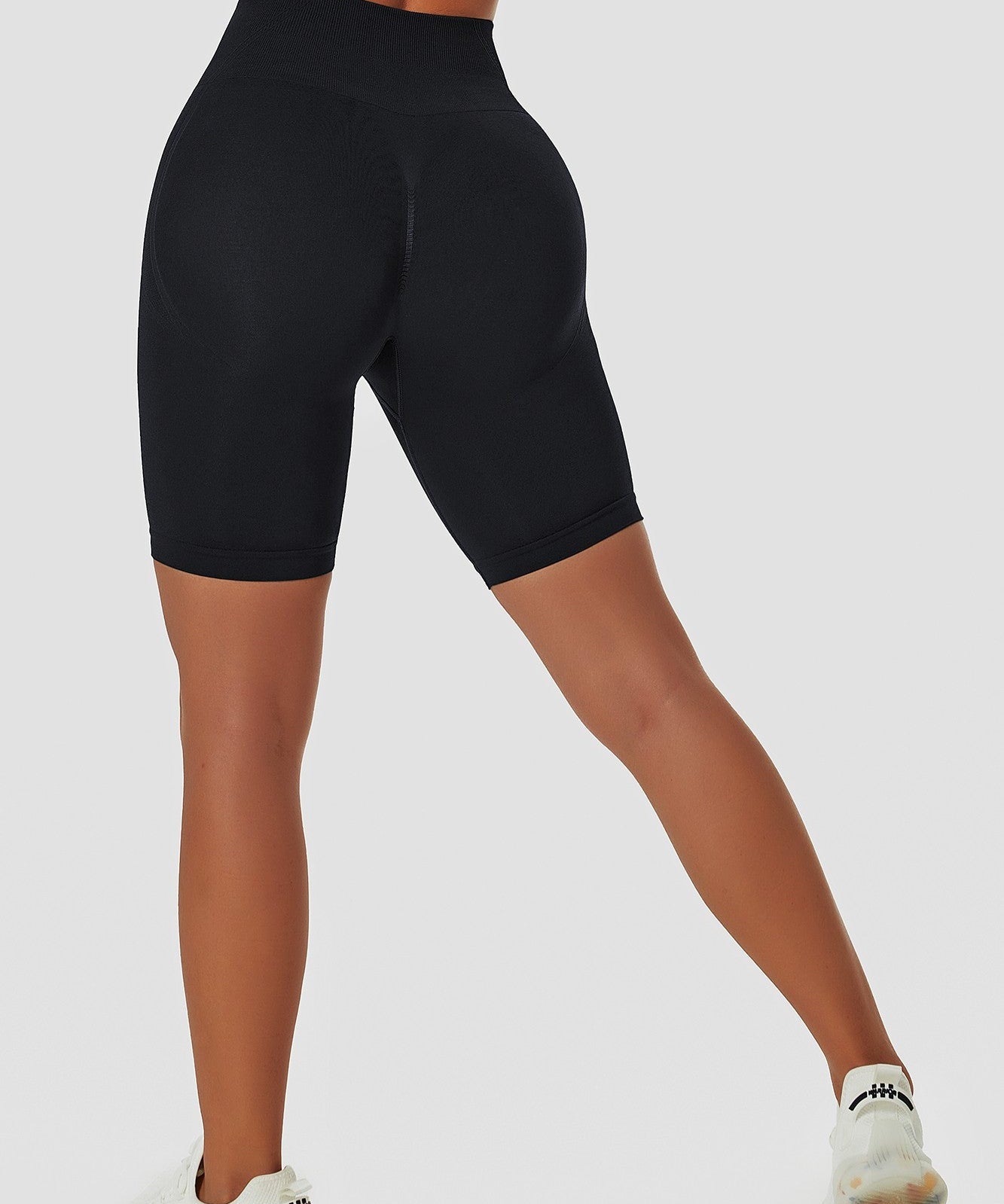 Seamless High Waist Scrunch Biker Shorts by bornfocus