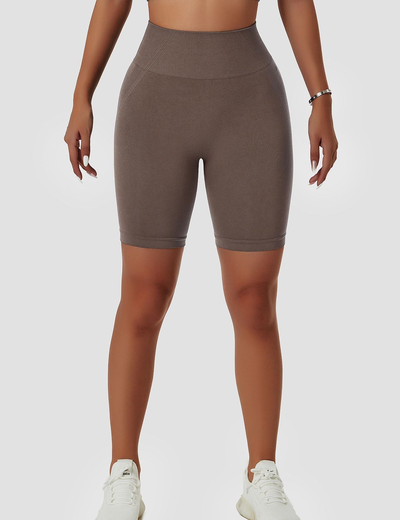 Seamless High Waist Scrunch Biker Shorts by bornfocus