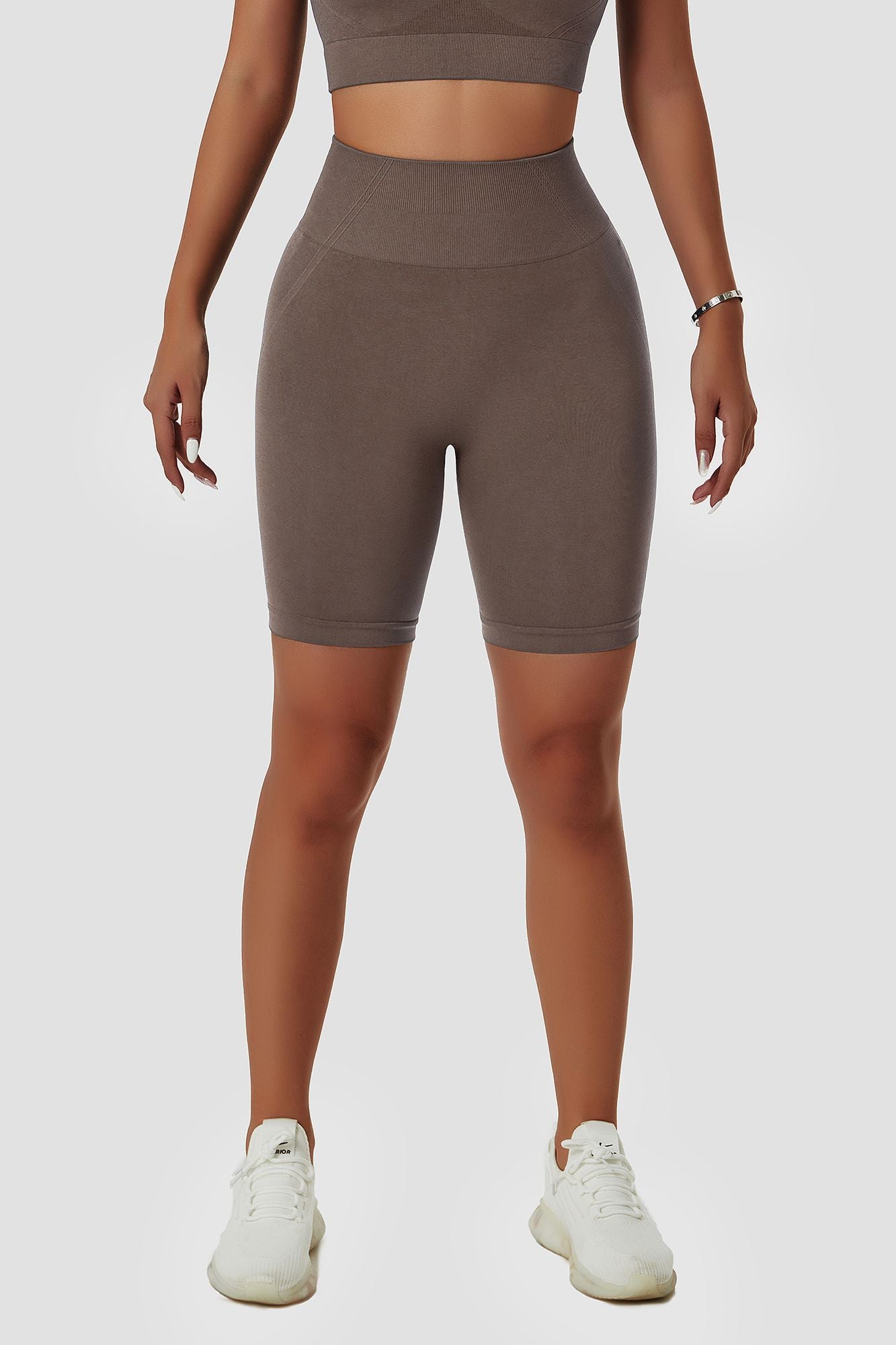 Seamless High Waist Scrunch Biker Shorts by bornfocus