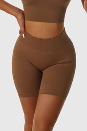 Seamless High-Waist Scrunch Butt Shorts by bornfocus