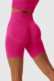 Seamless High-Waist Scrunch Butt Shorts by bornfocus