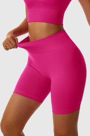 Seamless High-Waist Scrunch Butt Shorts by bornfocus