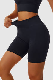 Seamless High-Waist Scrunch Butt Shorts by bornfocus