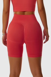 Seamless High-Waist Scrunch Butt Shorts by bornfocus