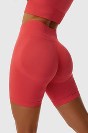 Seamless High-Waist Scrunch Butt Shorts by bornfocus