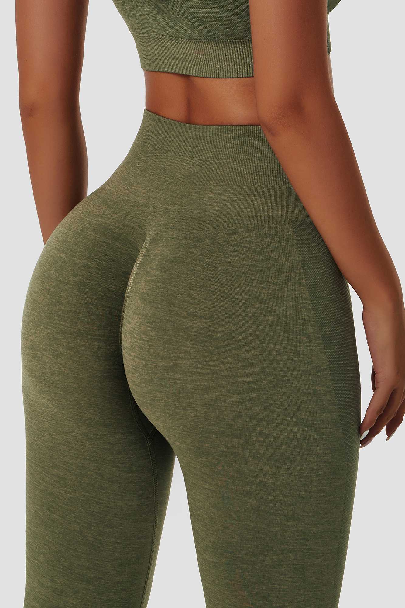 Seamless High-Rise Scrunch Butt Leggings by bornfocus