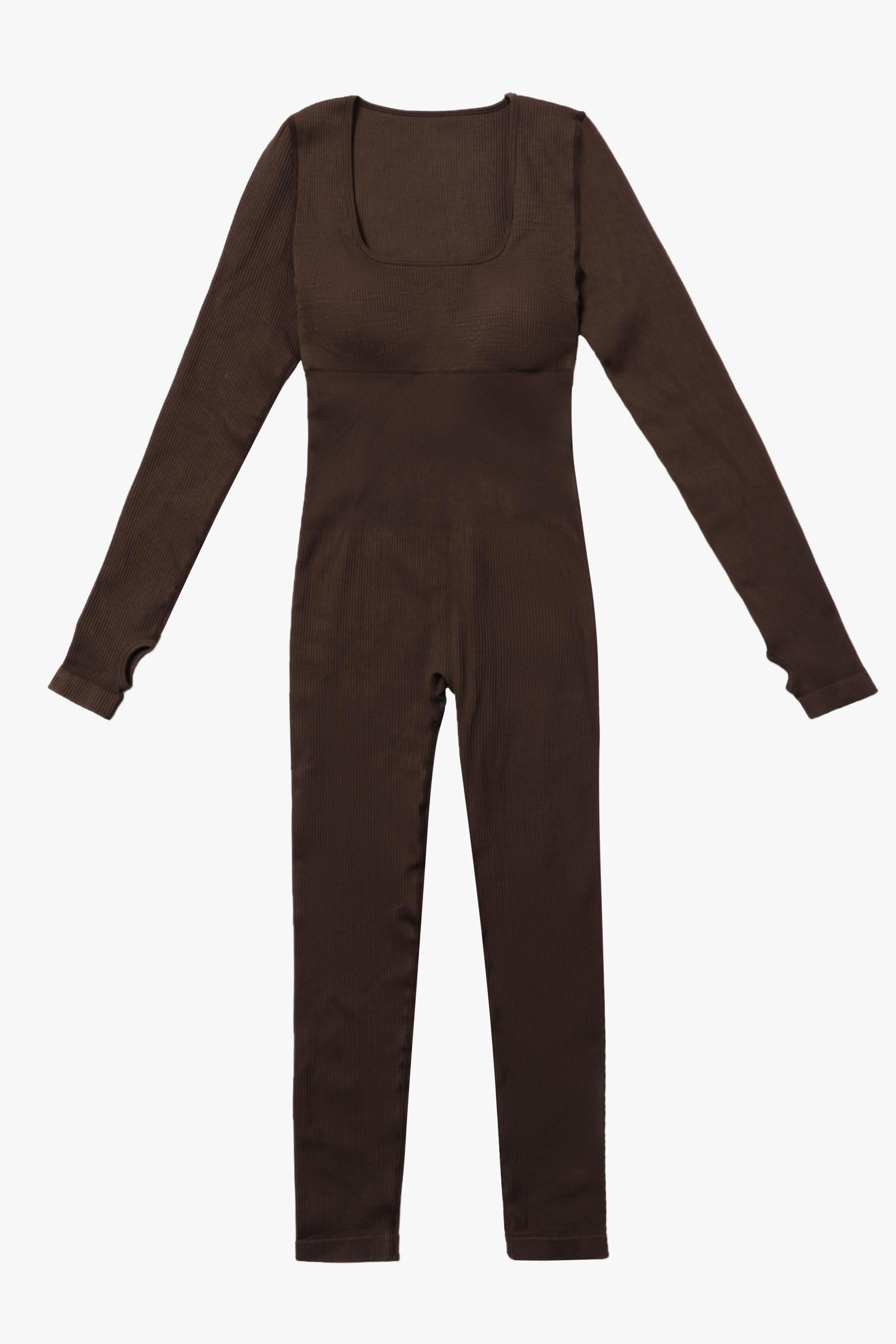 Fitted Seamless Long Sleeve Jumpsuits by bornfocus