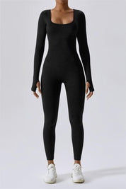 Fitted Seamless Long Sleeve Jumpsuits by bornfocus