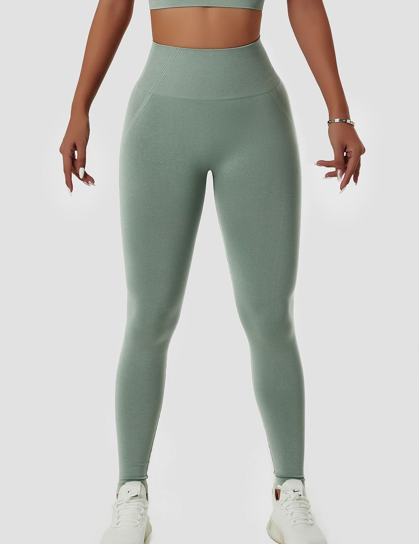 Seamless High-Rise Scrunch Butt Leggings by bornfocus