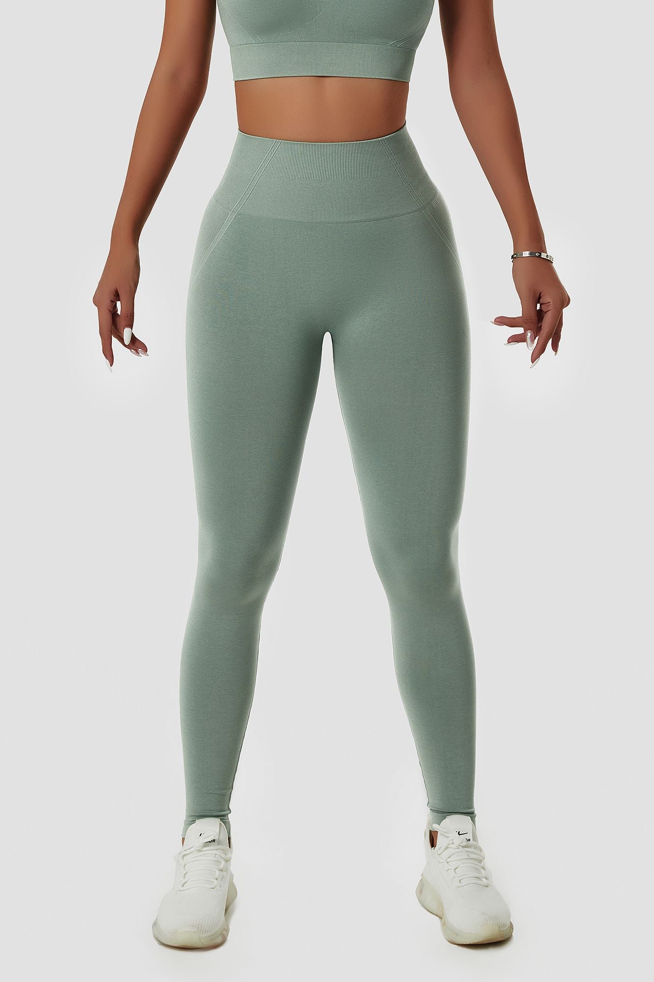 Seamless High-Rise Scrunch Butt Leggings by bornfocus