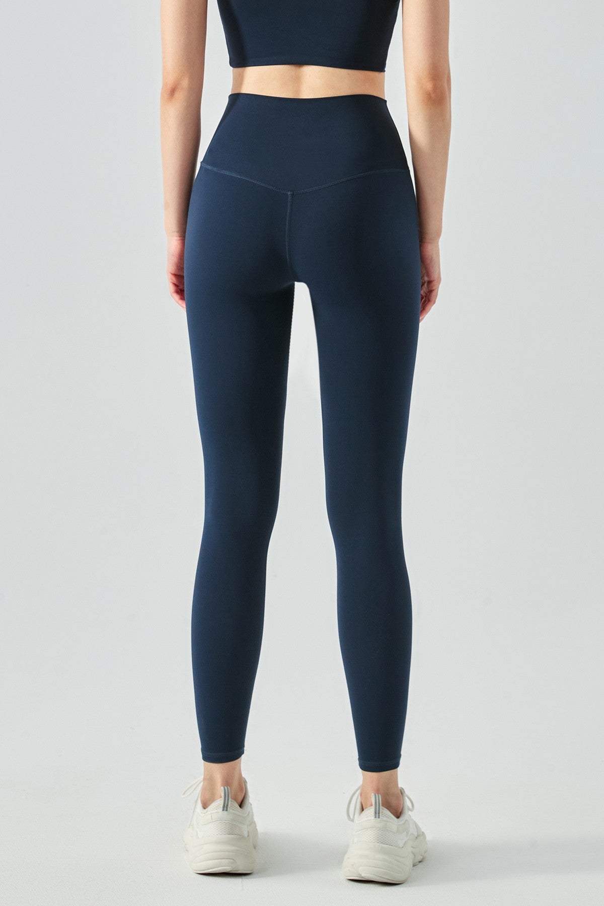 High-Rise No Front Seam Leggings by bornfocus