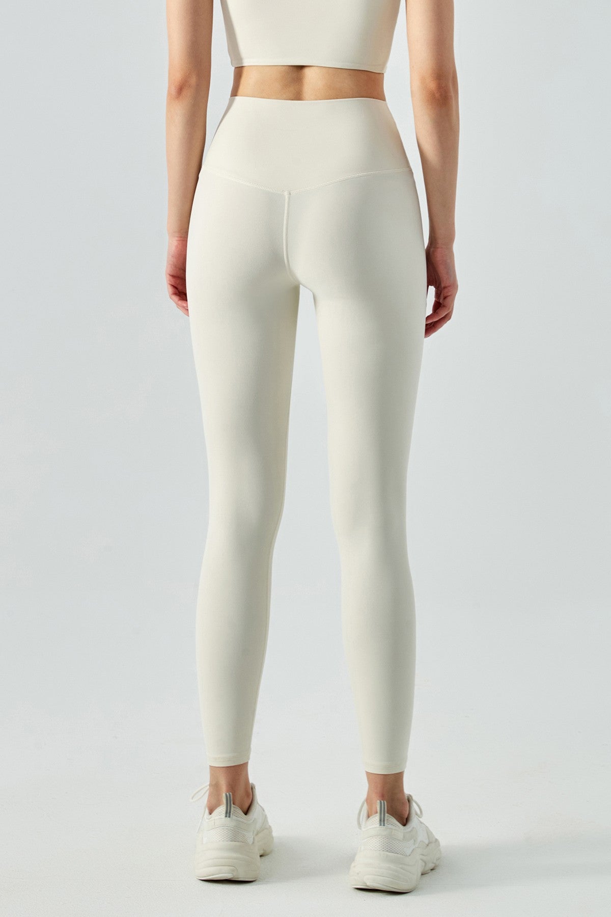 High-Rise No Front Seam Leggings by bornfocus